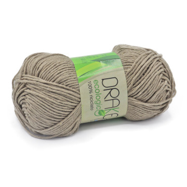 Drake algodón ecológico n3 ovillo 50g Nocciola