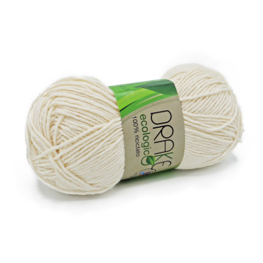 Drake cotone ecologico n3 gomitolo 50g Panna