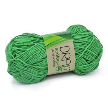 Drake cotone ecologico n3 gomitolo 50g Verde