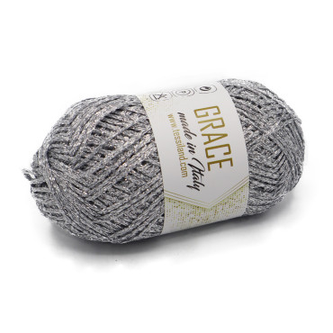 Grace catenella lurex gomitolo 25g Argento