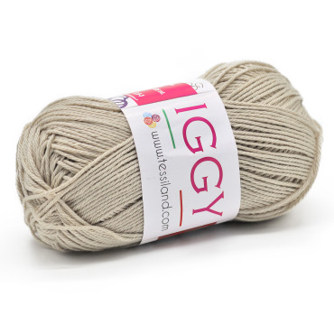 Iggy puro cotone mercerizzato n3 gomitolo 50g Beige