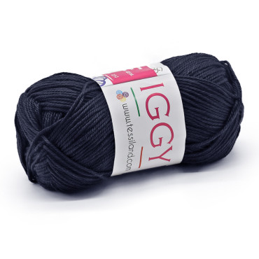Iggy pure mercerized cotton no.3 50g ball Blu
