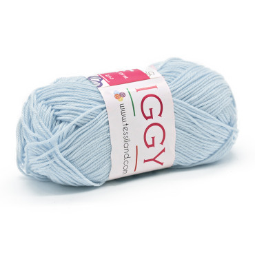 Iggy pure mercerized cotton no.3 50g ball Celeste