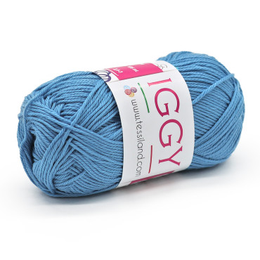 Iggy puro cotone mercerizzato n3 gomitolo 50g Cielo