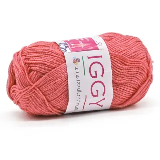 Iggy pur coton mercerisé n 3 pelote 50g Corallo