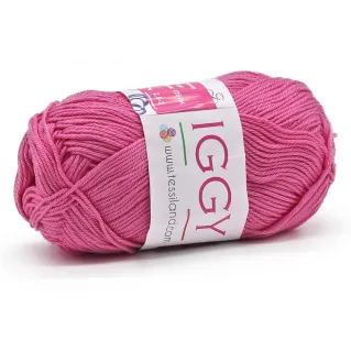 Iggy pur coton mercerisé n 3 pelote 50g Fucsia