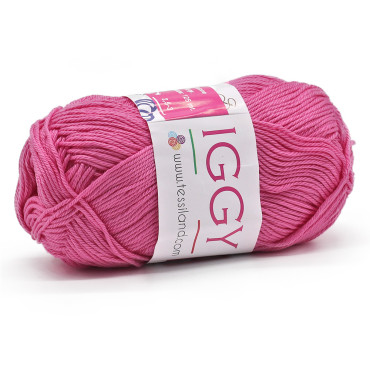Iggy puro cotone mercerizzato n3 gomitolo 50g Fucsia