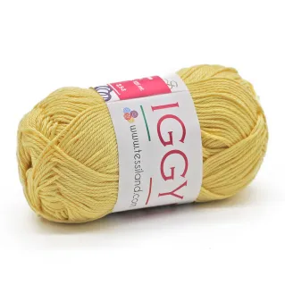 Iggy pur coton mercerisé n 3 pelote 50g Giallo