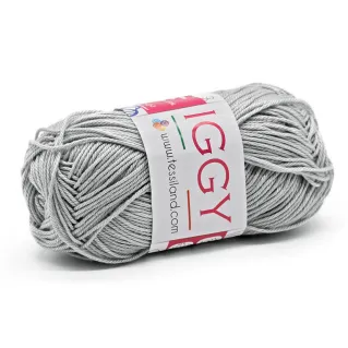 Iggy pur coton mercerisé n 3 pelote 50g Grigio chiaro