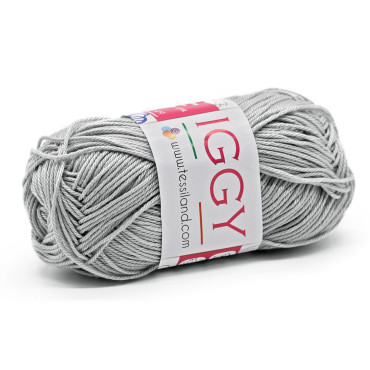 Iggy Pure Mercerized Cotton n3 Ball 50g Grigio chiaro
