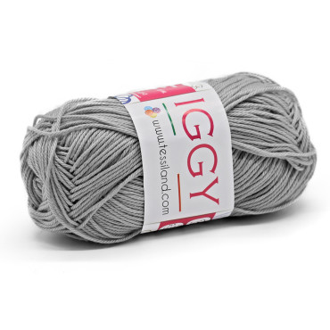 Iggy puro cotone mercerizzato n3 gomitolo 50g Grigio