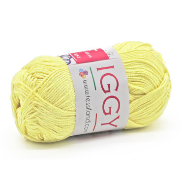 Iggy puro algodón mercerizado n3 ovillo 50g Lemon