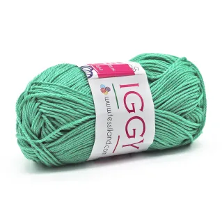 Iggy pur coton mercerisé n 3 pelote 50g Menta