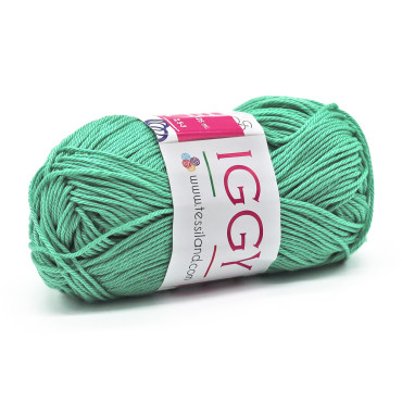 Iggy puro algodón mercerizado n3 ovillo 50g Menta