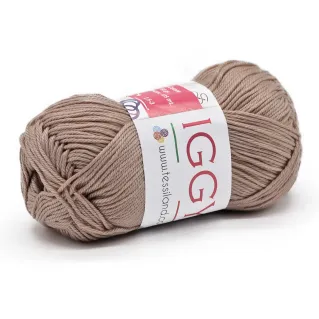 Iggy pur coton mercerisé n 3 pelote 50g Nocciola