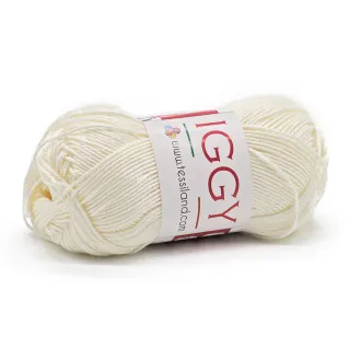 Iggy pur coton mercerisé n 3 pelote 50g Panna