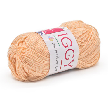 Iggy algodón mercerizado n.3 ovillo 50g Peach fuzz