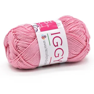 Iggy pure mercerized cotton no 3 50g ball Pink