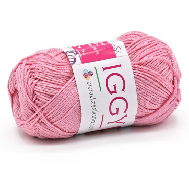 Iggy pure mercerized cotton no.3 50g ball Pink