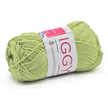 Iggy puro cotone mercerizzato n3 gomitolo 50g Pistacchio