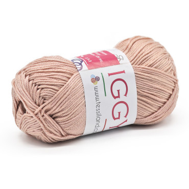 Iggy pur coton mercerisé n°3 pelote 50g Rosa antico