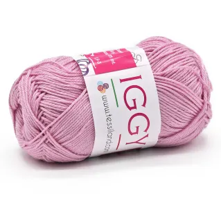 Iggy pur coton mercerisé n 3 pelote 50g Rosa