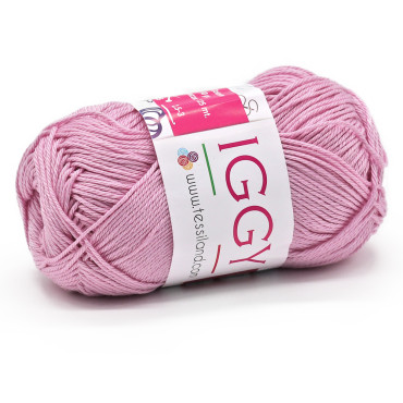 Iggy pure mercerized cotton no.3 50g ball Rosa