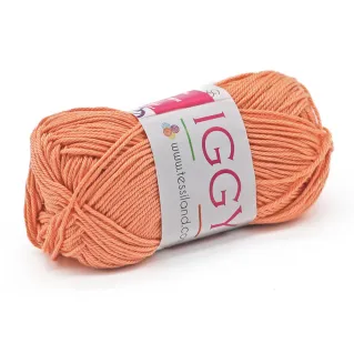 Iggy pur coton mercerisé n 3 pelote 50g Salmone