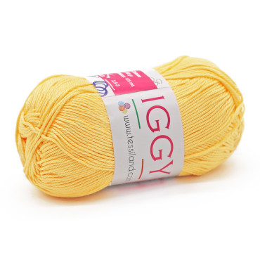Iggy puro cotone mercerizzato n3 gomitolo 50g Sole