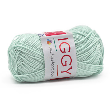 Iggy puro cotone mercerizzato n3 gomitolo 50g Verde acqua