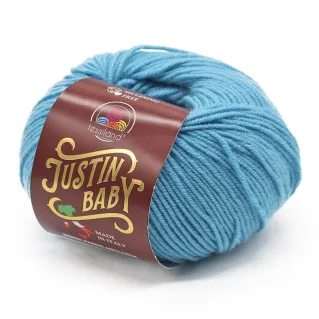 Justin Baby lana merino extrafine ovillo 50g Azzurro