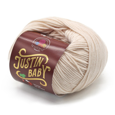 Justin Baby lana merino extrafine gomitolo 50g Beige