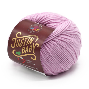 Justin Baby lana merino extrafine gomitolo 50g Blush