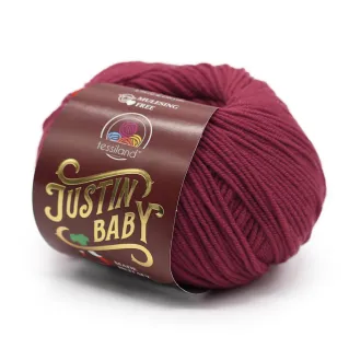 Justin Baby lana merino extrafine ovillo 50g Bordeaux