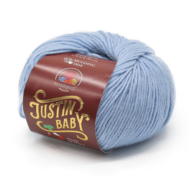 Justin Baby lana merino extrafine gomitolo 50g Celeste