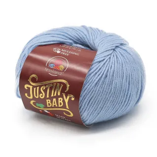 Justin Baby lana merino extrafine ovillo 50g Celeste