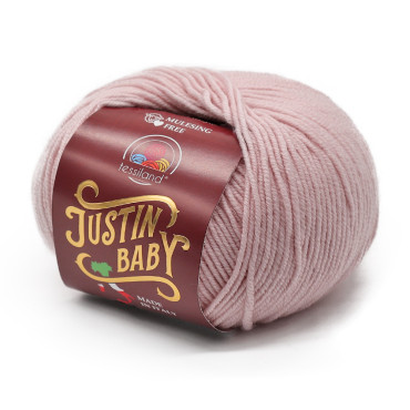 Justin Baby lana merino extrafine gomitolo 50g Cipria