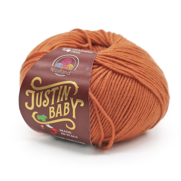 Justin Baby lana merino extrafine gomitolo 50g Coccio