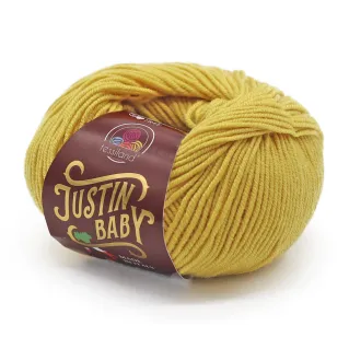 Justin Baby extrafine merino wool ball 50g Yellow