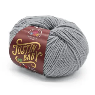 Justin Baby extrafine merino wool ball 50g Gray