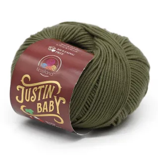 Justin Baby extrafine merino wool ball 50g Military