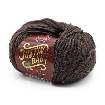 Justin Baby lana merino extrafine gomitolo 50g Moro