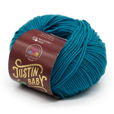 Justin Baby lana merino extrafine gomitolo 50g Ottanio
