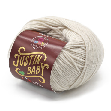 Justin Baby lana merino extrafine gomitolo 50g Panna