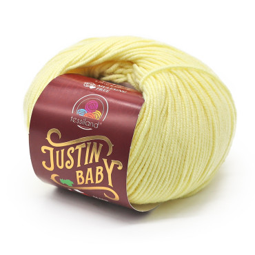 Justin Baby lana merino extrafine gomitolo 50g Pulcino