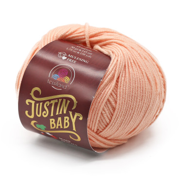 Justin Baby lana merino extrafine gomitolo 50g Salmone