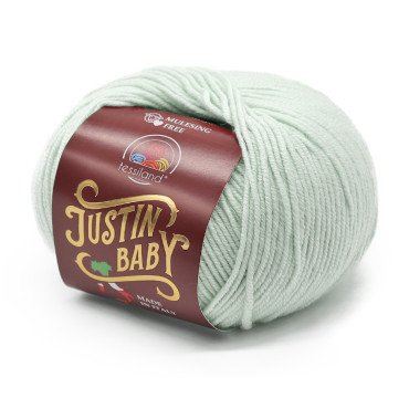 Justin Baby lana merino extrafine gomitolo 50g Verde acqua