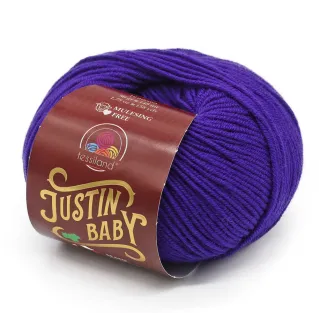 Justin Baby extrafine merino wool ball 50g Viola very peri