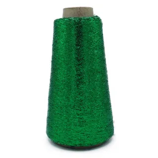 Inlay lurex on 100 g cone Green