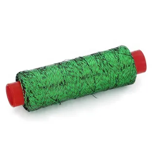 Lurex insert thread on bobbin 275 m Green